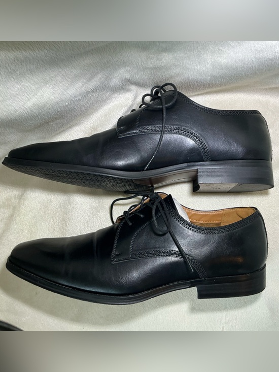 Santino Luciano “Marcello” Black Leather Derby Oxford Dress Shoes Men’s size 12 main image 10